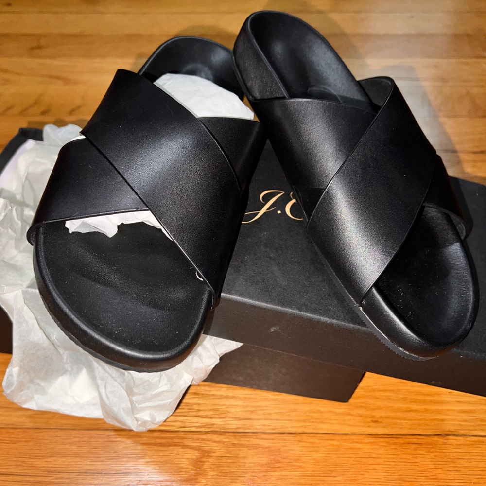 JCREW Soft Vachetta MARLOW Cross Sandal